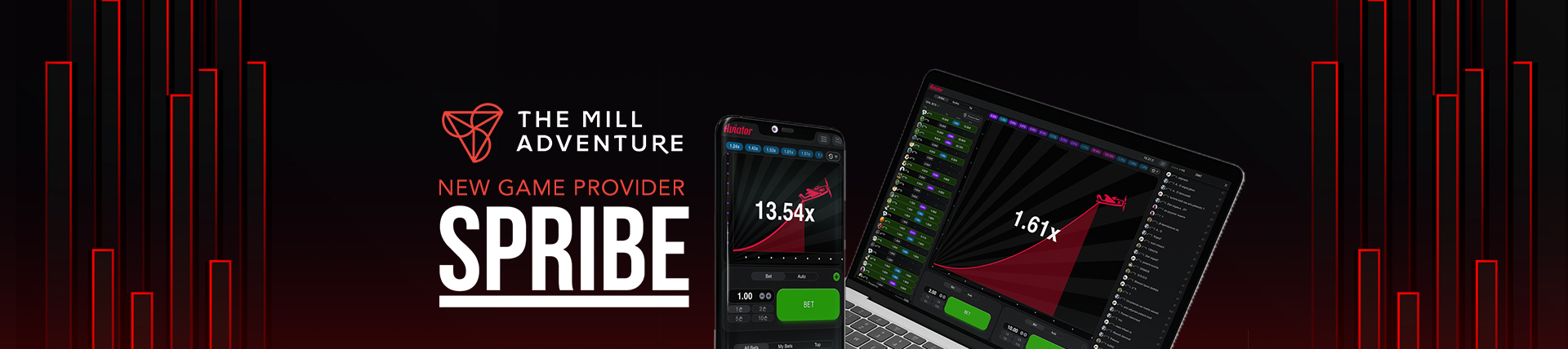 The Mill Adventure iGaming Platform Integrates SPRIBE Games